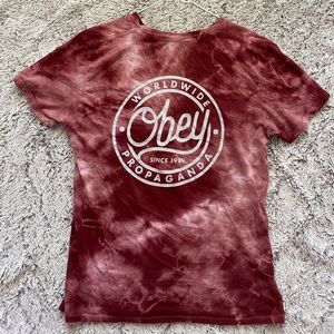 Womens Obey Propaganda Graphic Tee